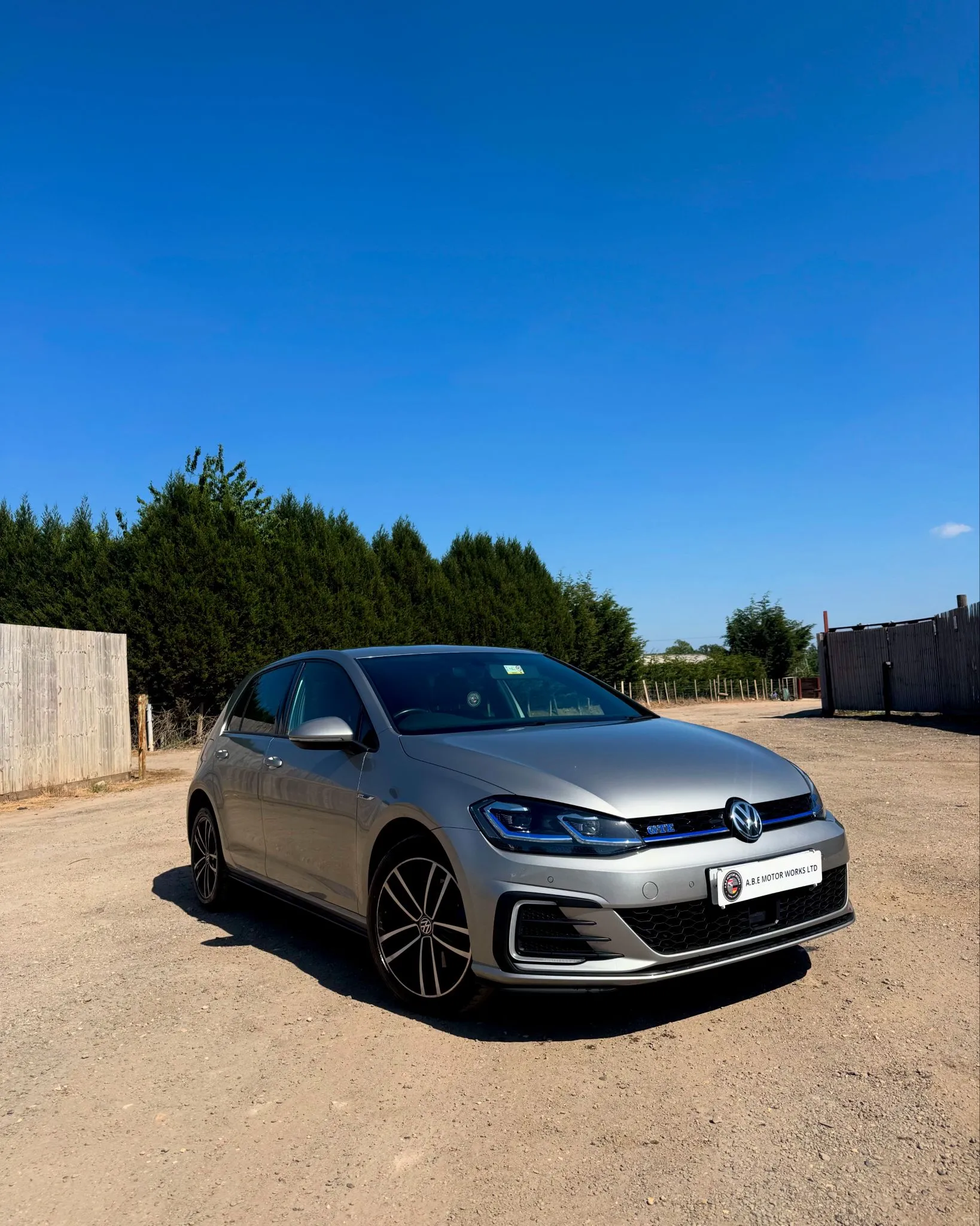 new silver car